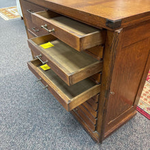 Load image into Gallery viewer, Antique Oak 15 Drawer Blueprint/Map Cabinet (26x51x18)
