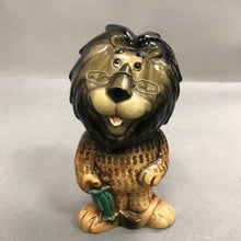Load image into Gallery viewer, Vintage Lefton Hurbert The Harris Bank Lion Ceramic Piggy Bank (7")
