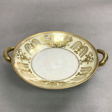 Load image into Gallery viewer, Noritake Pedestal Bowl, Gold Moriage Handles Pearlescent Dish (2x8)
