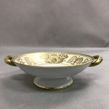 Load image into Gallery viewer, Noritake Pedestal Bowl, Gold Moriage Handles Pearlescent Dish (2x8)
