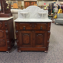 Load image into Gallery viewer, Antique Walnut Wash Stand w/Marble Top (43x31x18)
