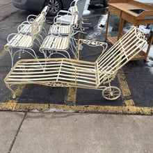 Load image into Gallery viewer, Metal Lounger (33x32x70) with Cushions
