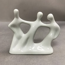 Load image into Gallery viewer, Naaman White Porcelain Figurine - Three Abstract Friends (5.5x6x2)
