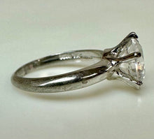 Load image into Gallery viewer, Sterling Espo White Topaz Solitaire Ring sz 5
