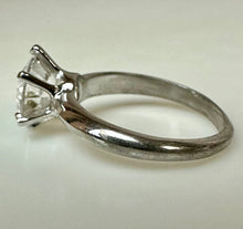 Load image into Gallery viewer, Sterling Espo White Topaz Solitaire Ring sz 5
