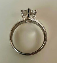 Load image into Gallery viewer, Sterling Espo White Topaz Solitaire Ring sz 5

