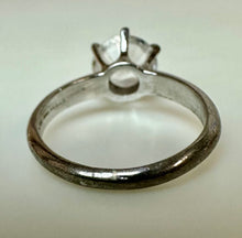 Load image into Gallery viewer, Sterling Espo White Topaz Solitaire Ring sz 5
