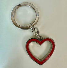 Load image into Gallery viewer, Vintage Coach Red Enamel Heart Purse Charm Keychain (3.25")
