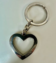 Load image into Gallery viewer, Vintage Coach Red Enamel Heart Purse Charm Keychain (3.25")
