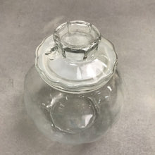 Load image into Gallery viewer, Libbey Glass Jack-O-Lantern Pumpkin Candy Jar Clear Glass Canister (6.5")
