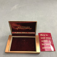 Load image into Gallery viewer, Vintage Longines Wittnauer 75th Anniversary Presentation Watch Case Metal 1941 (5.5x3)
