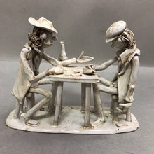 Load image into Gallery viewer, Vintage MCM Dino Bencini Figurines Playing Cards Art Pottery (7x9)
