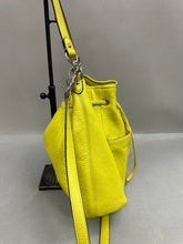 Load image into Gallery viewer, Coach Avery Celeron Lime Green Pebble Leather Drawstring Tote Purse (12x13")
