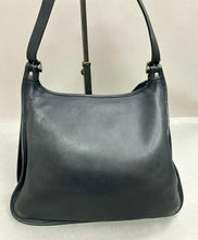 Load image into Gallery viewer, Coach Legacy Black Leather Hippie Flap Saddle Bag Purse (11x13")

