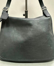 Load image into Gallery viewer, Coach Legacy Black Leather Hippie Flap Saddle Bag Purse (11x13")
