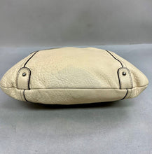 Load image into Gallery viewer, Tignanello Beige Pebble Leather Shoulder Bag Purse (13x12")
