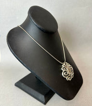 Load image into Gallery viewer, Brighton Alcazar Blaze Clear Crystal Swirl Pendant on 18" Chain
