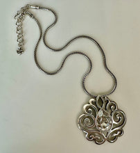 Load image into Gallery viewer, Brighton Alcazar Blaze Clear Crystal Swirl Pendant on 18" Chain
