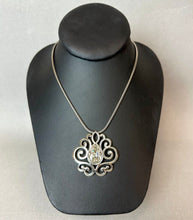Load image into Gallery viewer, Brighton Alcazar Blaze Clear Crystal Swirl Pendant on 18" Chain
