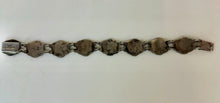Load image into Gallery viewer, Vintage Siamese Sterling Link Bracelet (7")
