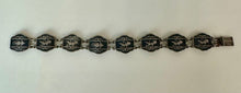Load image into Gallery viewer, Vintage Siamese Sterling Link Bracelet (7")
