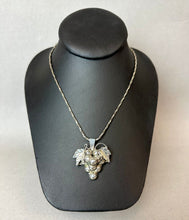 Load image into Gallery viewer, Vintage Taxco Mexico Sterling Grapes Pendant/Brooch Pin on 20" Chain
