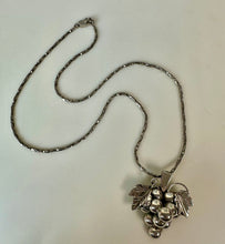 Load image into Gallery viewer, Vintage Taxco Mexico Sterling Grapes Pendant/Brooch Pin on 20" Chain
