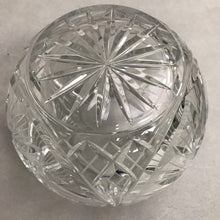 Load image into Gallery viewer, 24% Lead Crystal Rose Bowl "Pinwheel" Design Hand Cut Poland (6.5")
