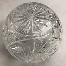 Load image into Gallery viewer, 24% Lead Crystal Rose Bowl "Pinwheel" Design Hand Cut Poland (6.5")
