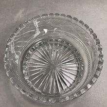 Load image into Gallery viewer, Vintage Lead Crystal Flower Etched Large Bowl (5x10)

