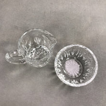 Load image into Gallery viewer, Waterford Crystal Eileen Pattern Cream Pitcher/Open Sugar Bowl Set (4")
