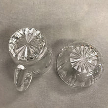 Load image into Gallery viewer, Waterford Crystal Eileen Pattern Cream Pitcher/Open Sugar Bowl Set (4")
