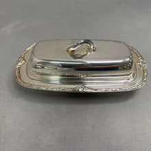 Load image into Gallery viewer, Vintage Hi-Light Oneida Community Silverplate Butter Dish W/ Glass Insert (3x6x3)
