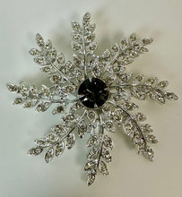 Load image into Gallery viewer, Vintage Sarah Cov Evening Snowflake Brooch Pin (3")
