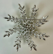 Load image into Gallery viewer, Vintage Sarah Cov Evening Snowflake Brooch Pin (3")
