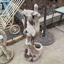 Load image into Gallery viewer, Concrete Stump/Birds (31" Tall)
