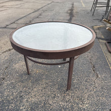 Load image into Gallery viewer, Patio Round Metal/Glass End Table (16x25x25)
