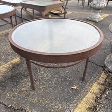 Load image into Gallery viewer, Patio Round Metal/Glass End Table (16x25x25)
