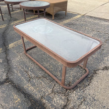 Load image into Gallery viewer, Patio Metal/Glass Coffee Table (18x19x19)
