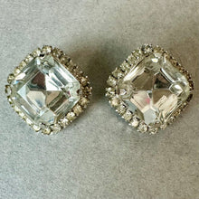 Load image into Gallery viewer, Vintage Eisenberg Ice Clear Rhinestone Bling Statement 7.25" Bracelet &amp; Clip Earrings Set
