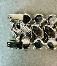 Load image into Gallery viewer, Vintage Eisenberg Ice Clear Rhinestone Bling Statement 7.25" Bracelet &amp; Clip Earrings Set
