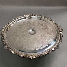 Load image into Gallery viewer, Vintage Silverplate Pedestal Cake Stand (6x12)
