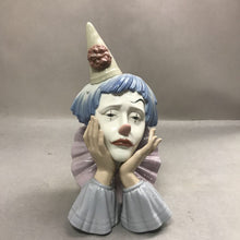 Load image into Gallery viewer, Lladro Sad Clown Bust Porcelain Figure Jester Head 1981 Spain 5129 Retired (12")
