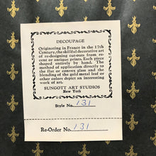 Load image into Gallery viewer, Vintage Sungott Art Studio Frames Convex Gold Leaf Decoupage Print 131 (14x18)
