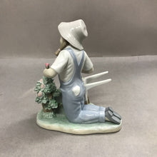 Load image into Gallery viewer, Lladro Figurine Girl With Wheelbarrow (8")
