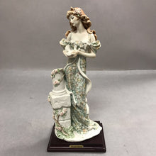 Load image into Gallery viewer, Giuseppe Armani Italy Florence Lady With Doves Bird , signed (13")
