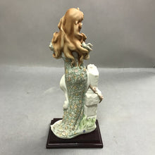 Load image into Gallery viewer, Giuseppe Armani Italy Florence Lady With Doves Bird , signed (13")
