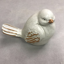 Load image into Gallery viewer, Pottery Crckle Bird Figurine (6")
