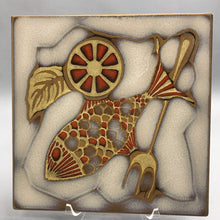 Load image into Gallery viewer, Fish Motif Ceramic Tile Decor (10x10)
