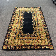 Load image into Gallery viewer, Black / Gold Wool Rug (96x60)
